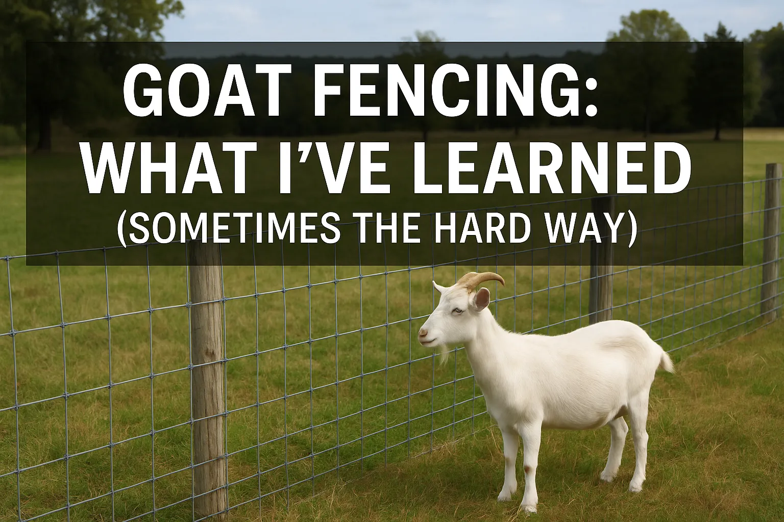 Goat Fencing Ideas
