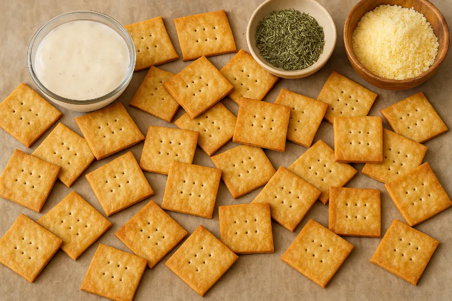 sourdough discard crackers 1