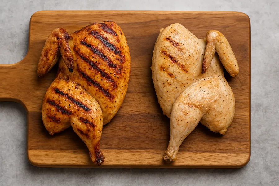 A_digital_photograph_displays_two_chicken_halves_g