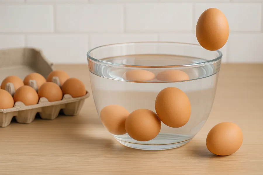 checking egg freshness 1