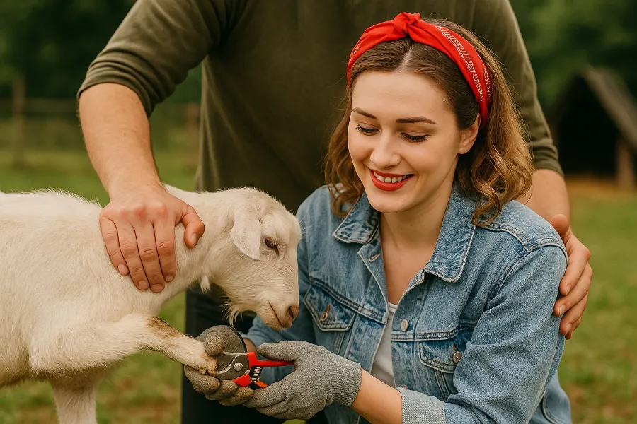 goat hoof trimming 1