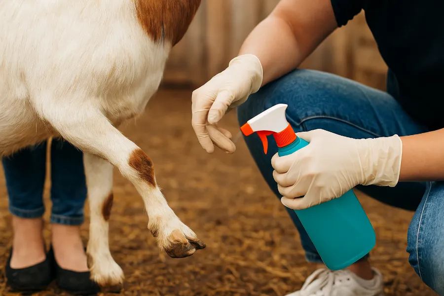 goat hoof trimming 2