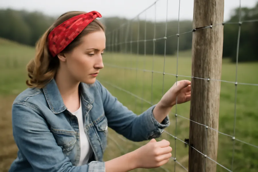 woven wire goat fence 3