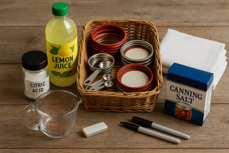 A_photograph_displays_water_bath_canning_supplies_