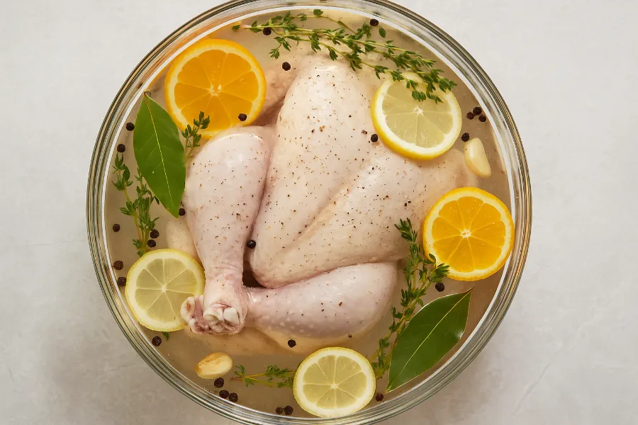 brining chickens 4