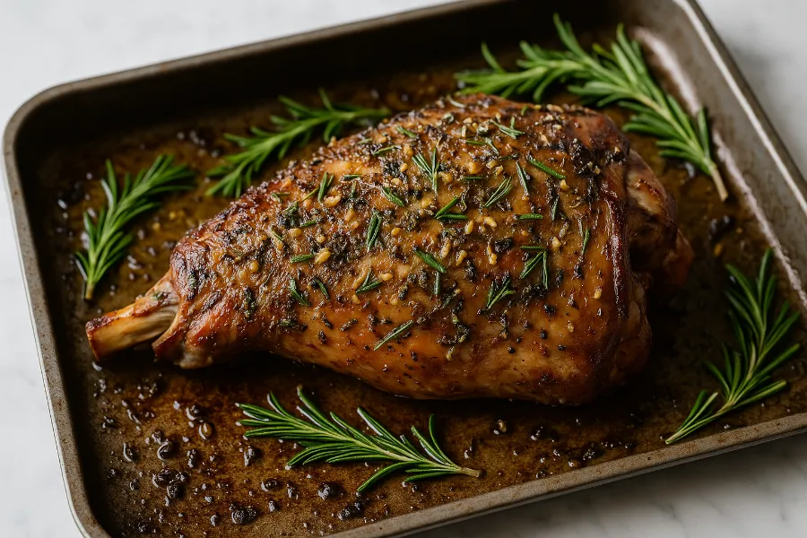 garlic lamb roast 1