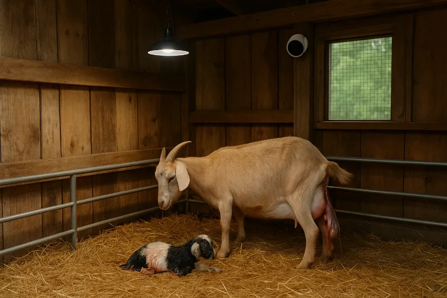 goat kidding 2