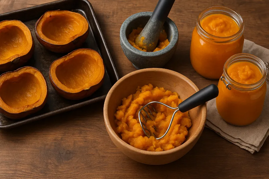 how to make pumpkin puree 1