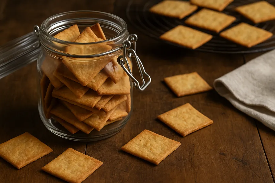 how to store homemade crackers 1