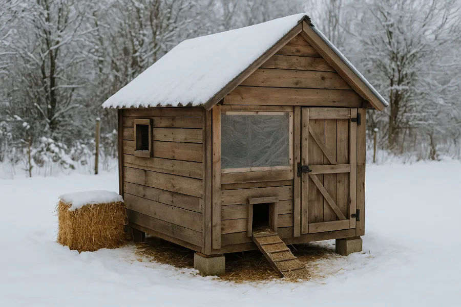 how to winterize a chicken coop 1