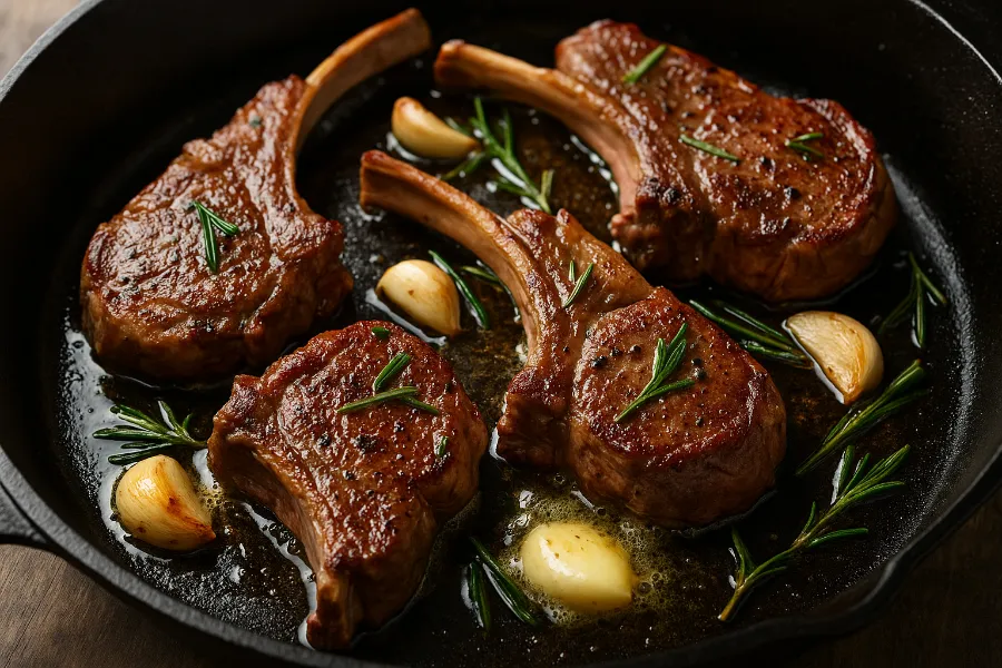 pan seared lamb chops 1
