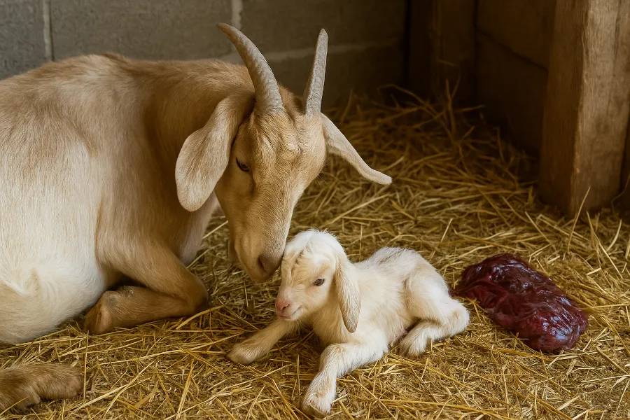postpartum goat care after birth 2