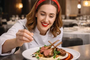 How Chefs Plate Lamb Lollipops 2