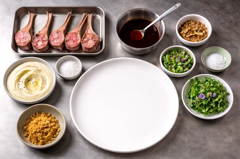 How Chefs Plate Lamb Lollipops 4