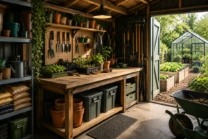How to Create an Efficient Garden Shed Workspace for Sustainable Growing