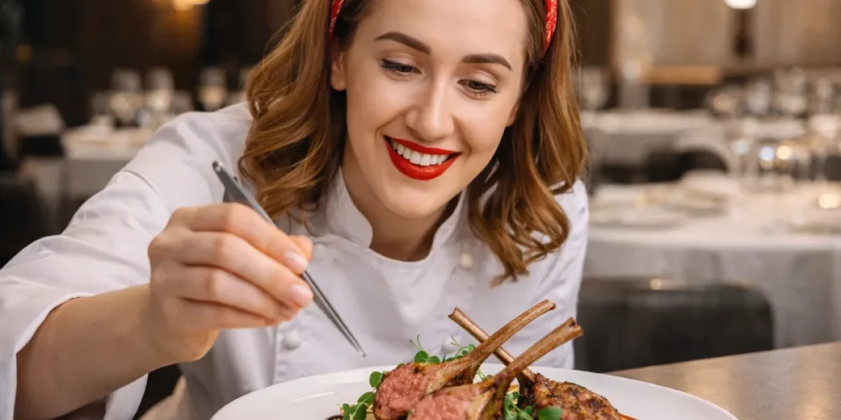 How Chefs Plate Lamb Lollipops 2