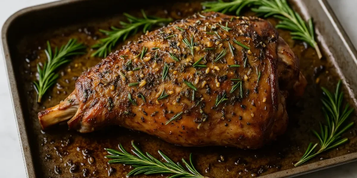 garlic lamb roast 1